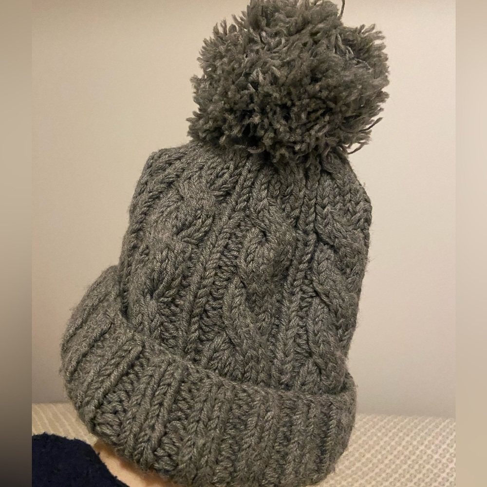 Vintage 100% Wool JCrew Pom-Pom Beanie